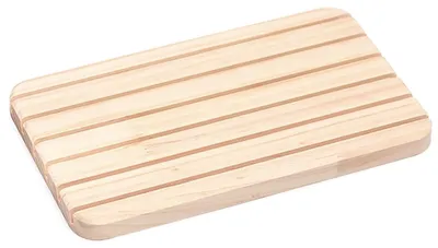 Holz-Ohrringständer, 6 Schlitze, 28x16,8 cm, tragbar