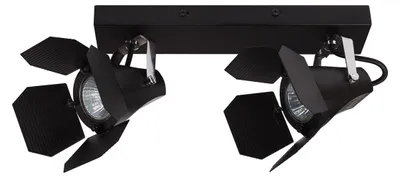 Zdjęcie produktu dla Kinkiet MILTON czarny 2xGU10x35W metal wym:14x35x9cm IP20 Italux