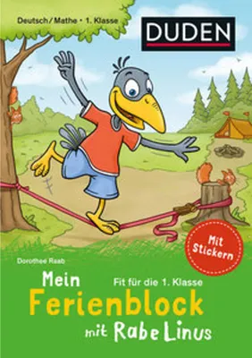 Produktbild von Mein Ferienblock mit Rabe Linus - Fit für die 1. Klasse