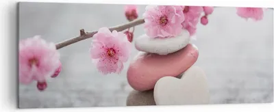 Produktbild von Bild auf Leinwand - Leinwandbild - Yoga weiblich Blume Gesundheit - 140x50cm - Wand Bild - Wanddeko - Leinwanddruck - Bilder - Kunstdruck - Wanddekoration - Leinwand bilder - Wandkunst - AB140x50-3178
