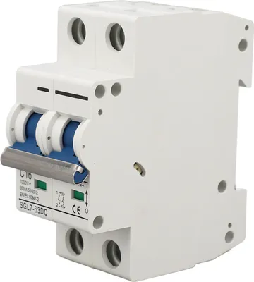Image de DC Miniature Circuit Breaker 2P 1000V 16A DIN Rail Mount PV System Isolator Disconnect Switch Thermal Magnetic Release