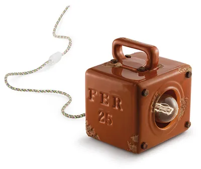 Obrázek produktu pro Ferroluce Industriální retro stolní lampa s vypínačem