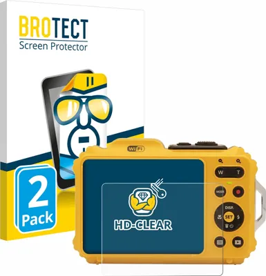 Produktbild von 2x Für Kodak Pixpro WPZ2 Schutzfolie BROTECT Displayschutz Display Schutz Folie Klar Transparent