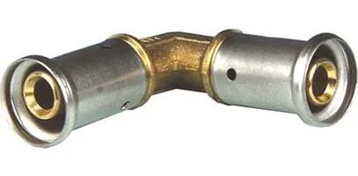Image de Coude multicouche laiton à sertir HENCO 90° 16x16 mm - 1P-1616