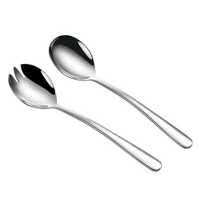 Produktbild von Stilvolles Set aus Edelstahl-Salatbesteck - eine elegante Erg?nzung fš¹r Ihren Esstisch 2pcs