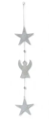Produktbild von Schutzengel Stern-Mobile aus Fusingglas 12 cm / 60 cm