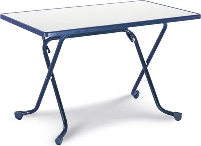 Produktbild von Best Scherenklapptisch eckig 110x70cm blau