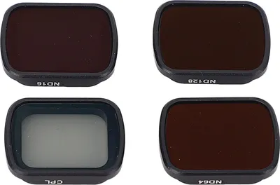 Zdjęcie produktu dla 4-częściowy zestaw filtrów do drona ND128 ND64 CPL ND16 Powłoka HD Bezpośrednie zapięcie obiektywu ND do Flip