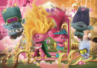 Produktbild von CLEMENTONI Trolls Puzzle 3, 104 Teile