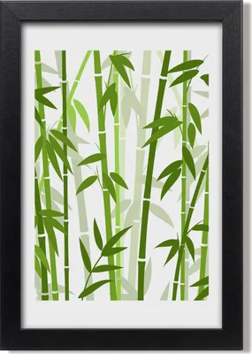 Produktbild von Bild 20x30 MDF-Rahmen, Wandkunst Bambus