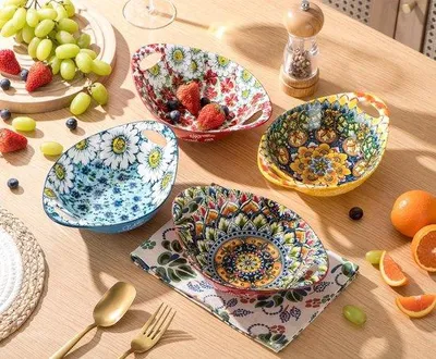 Produktbild von Famanu Dessertschalen Set - 6 Stück, 560ml, mikrowellen- und spülmaschinenfest