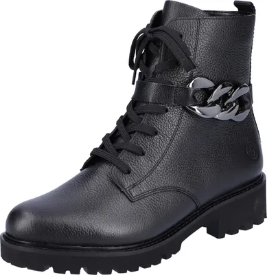 Produktbild von Remonte Biker Boots - Tiefschwarz Glattleder Größe: 36 Normal