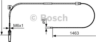 Produktbild von Bosch Seilzug, Feststellbremse Mitte 1 987 482 130