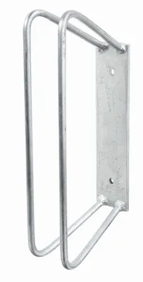 Image de Alberts 692483 Support de vélo individuel, au choix en deux versions, à fixer au mur, galvanisé à chaud, support à un angle de 90