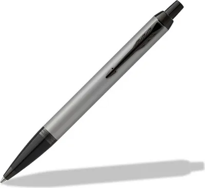 Zdjęcie produktu dla Parker IM Achromatic, Spinacz, Przyciskany długopis, Możliwość ponownego napełnienia, Niebieski, 1 szt.