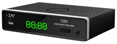 Obrázek produktu pro i-ZAP T385, Pozemské, HD, DVB-T, DVB-T2, 1280 x 720 px, 720p, 4:3, 16:9
