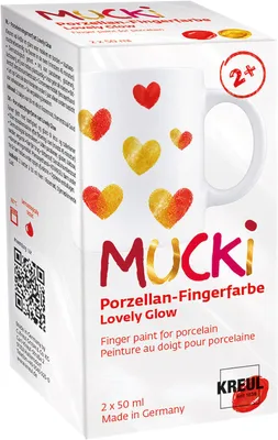 Productafbeelding van C. KREUL MUCKI Porseleinverf set, Lovely Glow, 2 x 50 ml