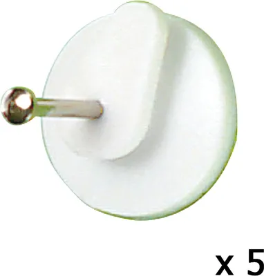 Immagine prodotto di Appendiabiti rotondo grande (blister 5 pezzi) Chiodo