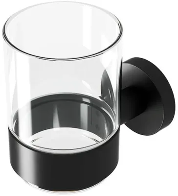 Produktbild von Geesa Nemox Glashalter für Zahnputzbecher, Schwarz