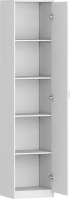 Produktbild von Küchenschrank, 5-stufige verstellbare Einlegeböden, weißes Holz