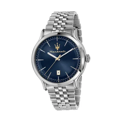 Image de Maserati montre-bracelet en acier inoxydable analogique EPOCA hommes argent D2UMAR8853118021