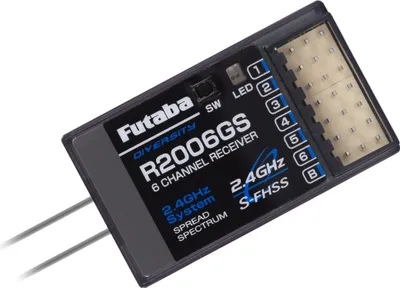 Produktbild von Futaba P-R2006GS/2-4G, Empfänger Fernsteuerung, Schwarz