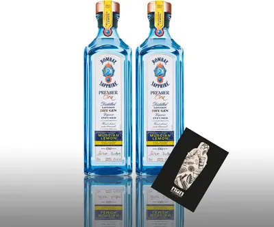 Produktbild von Bombay 2er Set Sapphire Premier Cru 2x 0,7L (47% Vol) Distilled London Dry Gin Vapour Infused- [Enthält Sulfite]