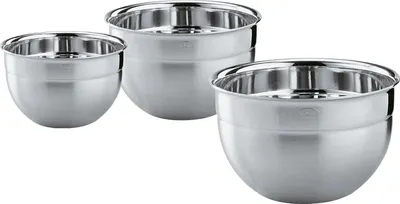 Produktbild von Edelstahl Küchenschüsseln - Set von 3, Rösle 15700 - Deluxe Küchenutensilien