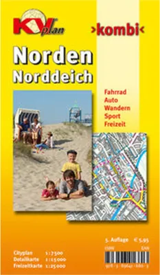 Produktbild von Norden, KVplan, Radkarte/Freizeitkarte/Stadtplan, 1:25.000 / 1:15.000 / 1:7.500