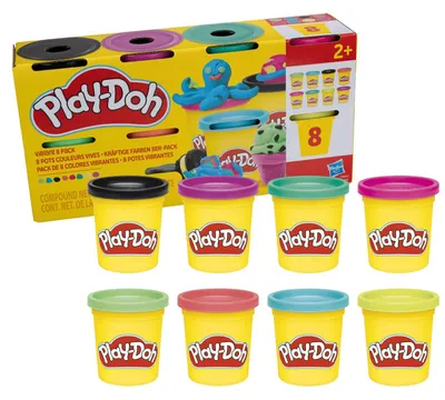 Produktbild von Play-Doh Knete kräftige Farben 8er Pack (680g)