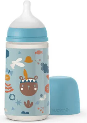 Obrázok produktu pre Suavinex, Fľaša so stredným prietokom, ružová 270 ml