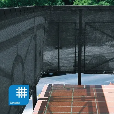 Produktbild von Zaunblende blickdicht 1,5x25m grau - Großrolle