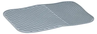 Produktbild von GESCHIRR-ABTROPFMATTE 34,5x26,5cm Grau Gläsermatte Trockenmatte  Gläserabtropfmatte Topfmatte Spülunterlage Matte 444