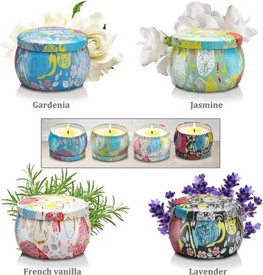 Produktbild von Famanu Duftkerzen Set - 4 verschiedene Aromen