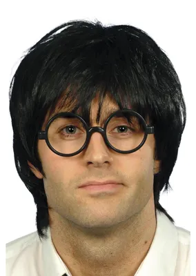 Produktbild von Smiffys Schuljungen-Set, Schwarz, mit Perücke und Brille
