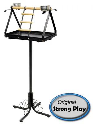 Productafbeelding van Strong Papegaaien Speelstandaard Livia de Luxe | 134x52x57cm Antiek Grijs