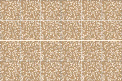 Produktbild von Fliesenaufkleber 15x15 cm – 24 Stück – Selbstklebend – Wasserfest – Pflegeleicht – Hitzebeständig – Für Küche & Bad – Blätter in einem zarten Arrangement