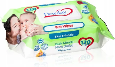 Obrázok produktu pre Newday vlhčené utierky pre deti s vitamínmi, 120 kusov