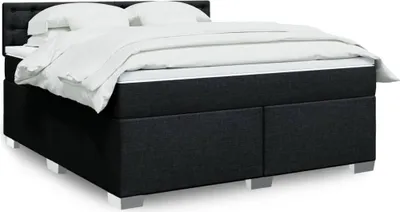 Produktbild von Maison Exclusive - Boxspringbett mit Matratze Schwarz 180x200 cm Stoff