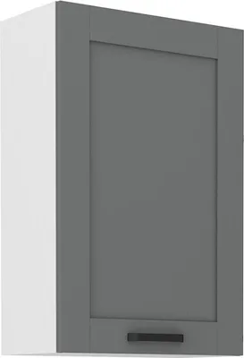 Obrázek produktu pro Vysoká horní skříňka LAILI - šířka 60 cm, šedá / bílá