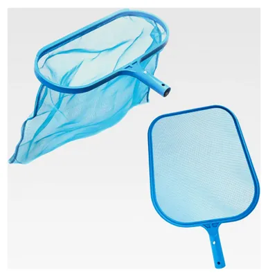 Produktbild von 2 in 1 Pool Kescher-Set mit Laub- und Oberflächenkescher sowie Bodenkescher für Teleskopstangen mit Ø 3 cm