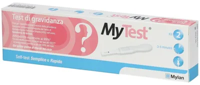 Immagine prodotto di Test Di Gravidanza Rapido Hcg Mytest 2 Pezzi