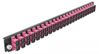 Produktbild von DELOCK 19 LWL Spleißbox 24 Port SC Duplex violett