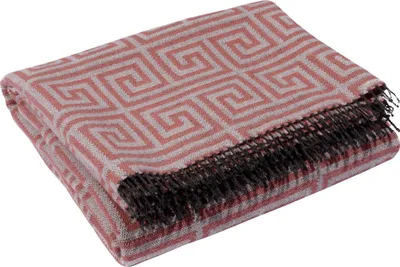 Produktbild von Zoeppritz Merino-Woll-Plaid mit Fransen Legacy Farbe coral Größe 140x190
