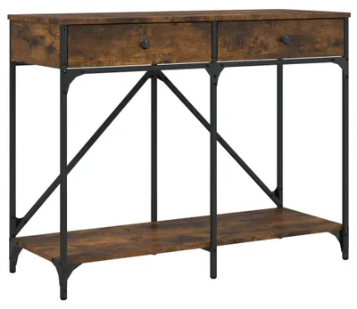 Produktbild von vidaXL Konsolentisch Räuchereiche 100x39x78,5 cm Holzwerkstoff