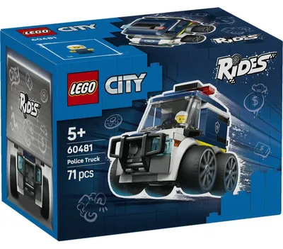 Productafbeelding van LEGO City Coole Sportwagen - Politievoertuig - Bouwset voor speelgoedvoertuigen met een minifiguur van een jonge agent - Cadeau voor feestjes - Klein verzamelbaar cadeautje voor jongens vanaf 5 jaar - 60481