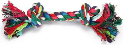 Produktbild von Beeztees Spieltau - Hundespielzeug - 2 Knoten - bunt - ca. 50 g - 20x4x4