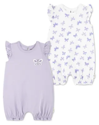 Productafbeelding van HUGGIES Romper (2-pak) voor meisjes, lila kleur