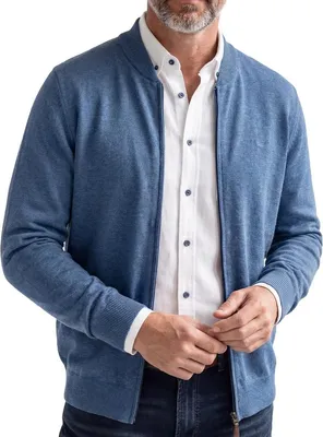 Produktbild von Redmond Basic Strickjacke Weicher Feinstrick, Klassische Passform mit Reißverschluss, Vielseitiges Basic für Alltag und Büro