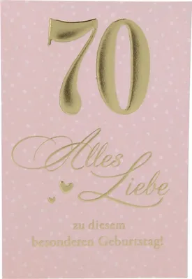 Produktbild von Depesche Zahlenkarten - Das beste Alter Sortierung : 70 Alles Liebe zu diesem besonderen... Zahlenkarte Sortierung: 70 Alles Liebe zu diesem besonderen...